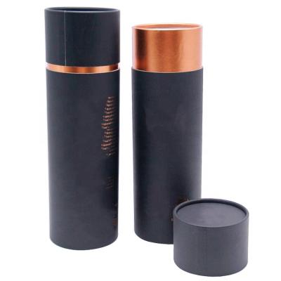 China Customized Handmade Cylinder Cardboard Paper Whiskey Box Wine Glass Tube Box Bottle Packaging for sale