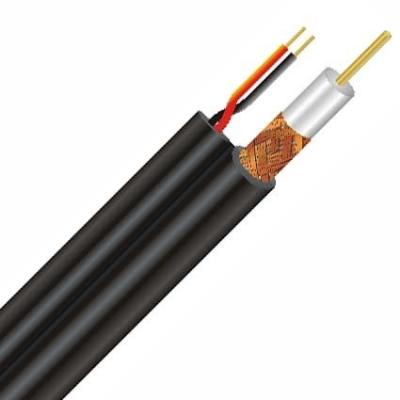 China Distribution line wire rg59 coax cable with power monitoring line 75 ohm coaxial cable high-speed line for sale