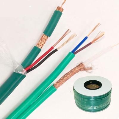 China Wholesale rg59 rg6 2c cctv line video surveillance cable manufacturer power cord rg6 cctv line video cable with power cord for sale