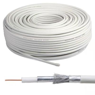 China cctv system rg59 75ohm coaxial cable rg59 coaxial cable 305m rf solid bare copper cctv cable for sale