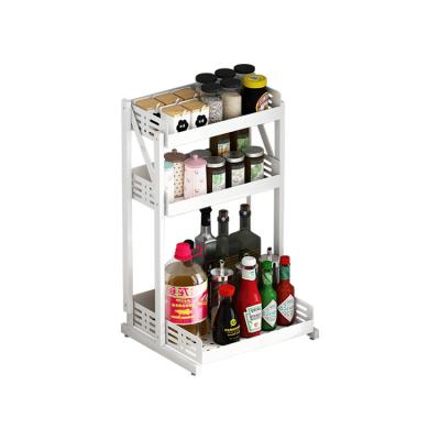 China Sustainable Foldable 3 Tier Wall Mount Spice Rack Organizer for sale