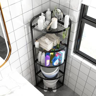 China Hot Selling All-in-One Viable Kitchen 90 Design Corner Shelf Storage Helix Shaped Corner Rack Close To The Wall For Wholesales for sale