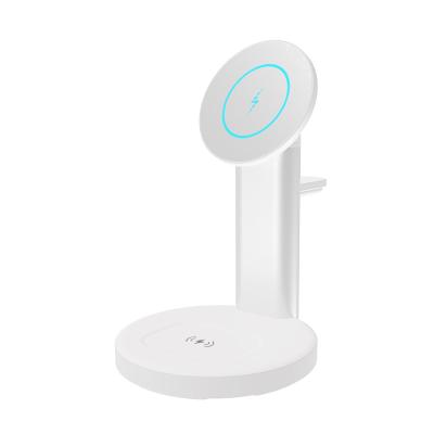 China Mobile Phone Free Sample Electronic Newcomers 3 In 1 Muti-function Wireless Charger Stand For Table for sale