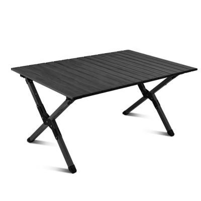 China ZHENGQI Table Picnic Table Metal Folding Table Camping Egg Roll Easy Carry Outdoor Table for sale