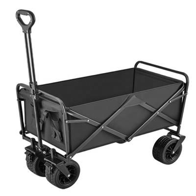 China Wide wheels cart camping cartfoldable stroller folding cart portable trooly cart beach stroller utilities cart for sale