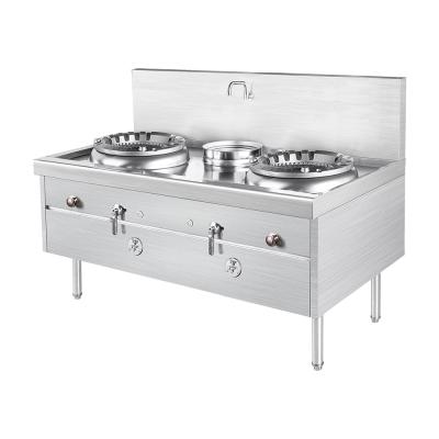 China Hotel Factory Direct Sale Stainless Steel Kitchen Equipment 2 Burner Kitchen Gas Cooker Freestanding Gas Cooker for sale