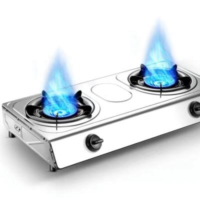 China wholesale home portable cooktop kitchen garage household cooktop 2 burner table top gas stove for sale