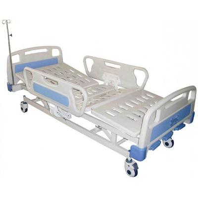 China Steel Frame 3 Function Manual Hospital Bed Manual Patient Bed for sale