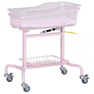 China Hospital Baby Bed Cart Steel Bed Frames With Basket for sale