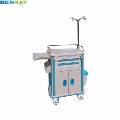 China ABS Clinical Storage Trolleys With Four Plastic Steel Columns for sale