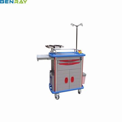 China Emergency ABS Hospital Crash Cart Medical Trolley 850 X 520 X 950mm for sale