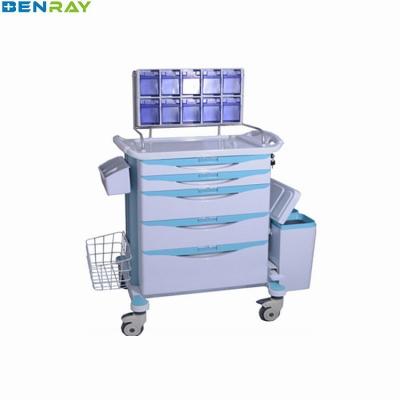 China ABS Anesthesia Trolley 780 X 475 X 920mm Plastic Steel Columns for sale