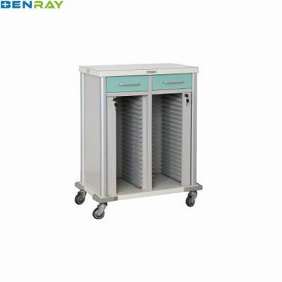 China Steel patient record trolley for sale