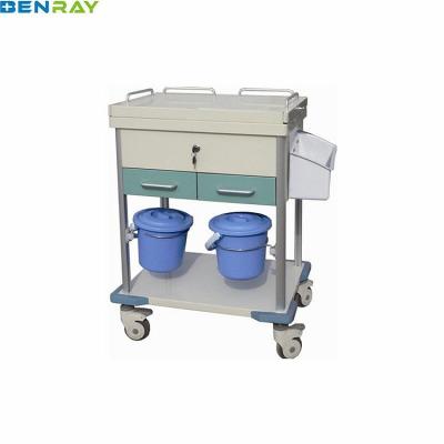 China 660 X 470 X 920mm Steel Clinical Trolley With Drawers Al Alloy Columns for sale