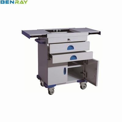 China Steel Emergency Hospital Medication Trolley 660 X 410 X 850mm for sale