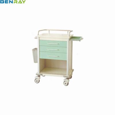 China Emergency Drug In Emergency Trolley Steel Medicine Hospital Medical Trolley for sale