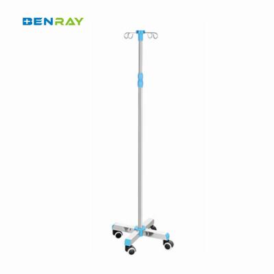 China Factory Cheap 5 Casters Stainless Steel Mobile Drip Stand for sale