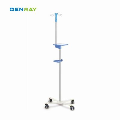 China Factory Cheap 5 Casters Stainless Steel Mobile Drip Stand for sale