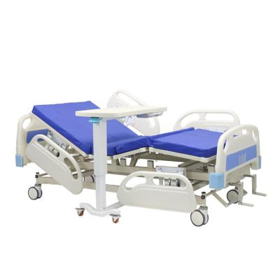 China Durable 2 Function Manual Crank Medical Hospital Bed with 5'' noiseless caster for sale