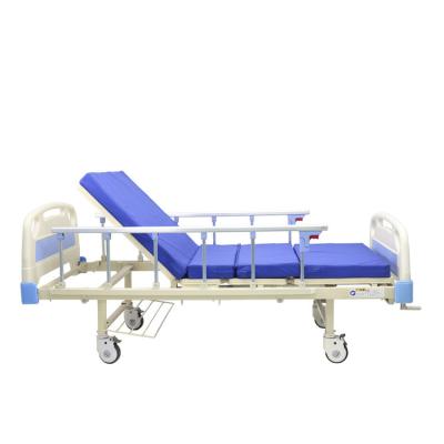 China 1 Function Manual Crank Medical Hospital Bed for sale