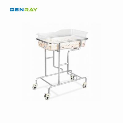 China Manual Children Hospital Bed Medical Home Use Children Kids Baby Basin Cart for sale