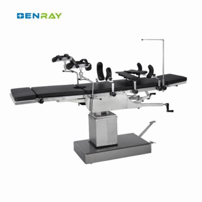 China Universal Manual Head Control Operating Table  with ±20° Lateral Tilt Dimensions 2100*480 mm for sale