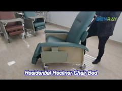 good quality hospital clinic home use residential recliner chair bed for sale