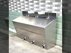 High quality stainless stell hand wash sinks with modern  and durable construction foot petal