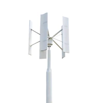 China Street Light Generator Alloy 5 Blades 1kw 2kw 3kw 5kw 10kw Alternative Residential Vertical Wind Power Turbine For Rooftop for sale