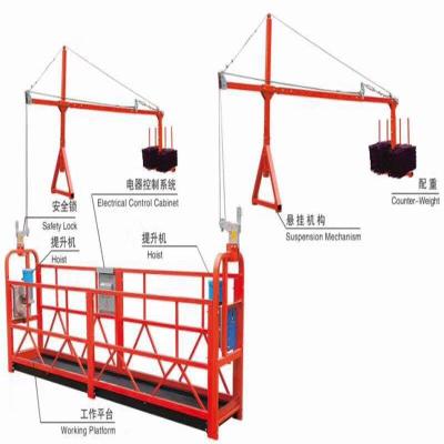 China Construction worksÂ   Facade Structural Steel Safety Working Platform Suspended for sale