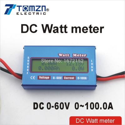 China DC Watt Meter with LCD Display for Current Balance DC Voltage 0-60V 0-100A Battery Power Analyzer DC Battery Power Analyzer DC Watt Meter for sale