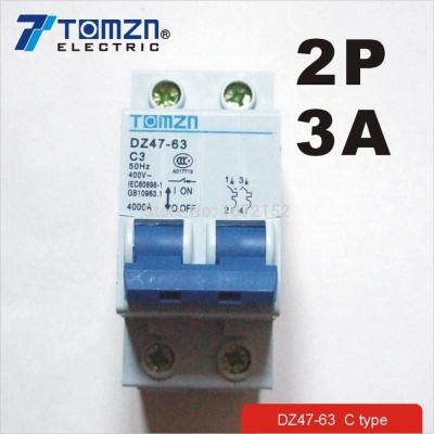 China 2P 3A 240V/415V 50HZ/60HZ Circuit Breaker MCB Safety Breaker C 6KA for sale