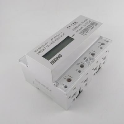 China 10(100) A 2*120V/208V 60HZ 2*120V/208V 60HZ 2*120V/208V 60HZ 2*120V/208V 60HZ KWH KWH Din Rail Energy Meter Two Phase Three Wire LCD Display for sale