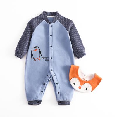 China Factory Price Soft Cozy Wholesale Knitted Newborn Baby Onesie Baby Romper Winter Rompers Baby Clothes Long Sleeve Jumpsuit for sale