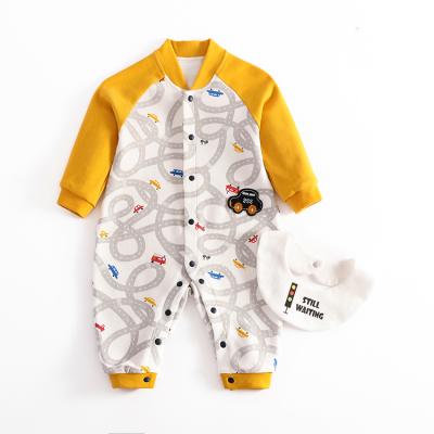 China 2021 Comfortable Soft Winter And Autumn Cotton Baby Rompers Infant Clothes for sale