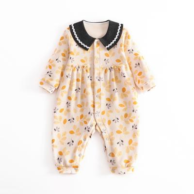 China Factory Wholesale Price Winter Pajamas Soft Cozy Baby Romper Organic Cotton Baby Romper Set for sale