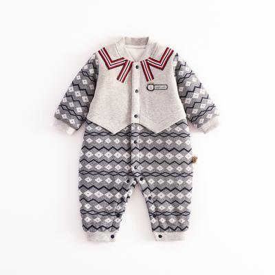 China 2021 Cute Autumn Newborn Baby Romper Pajamas Cotton Overalls Soft Comfortable Pure Cartoon Baby Boy Romper for sale