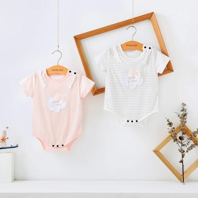 China Best soft comfortable choice and best discounts lace to customize baby romper clothing for summer for sale