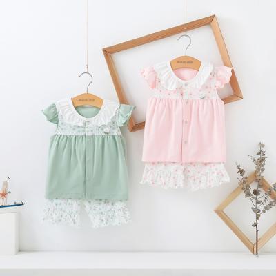 China Two-piece T-shirt + shorts sleeve suit fashion baby style short sleeve baby clothes 2022 summer new children's anti-shrink suit for sale