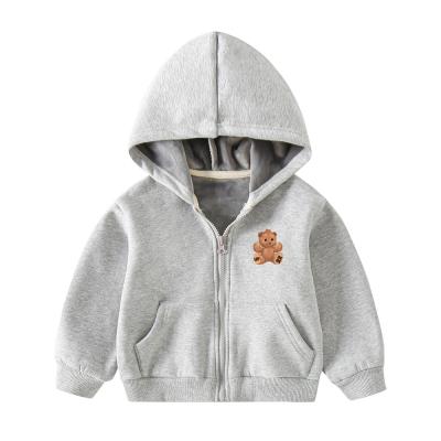 China Kids Hoodies Baby Boy Anti-Shrink Girls Back To Print Autumn Winter Children Cartoon Warm Pullover Clothing Hooded Sweatshirts Tops for sale