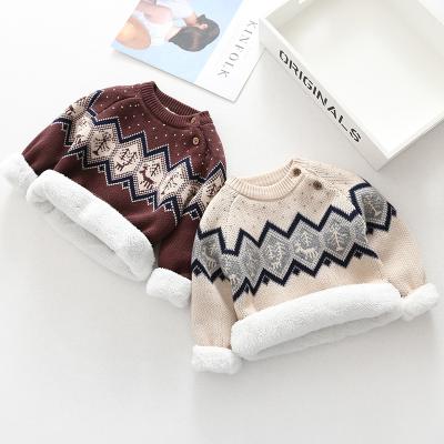 China Autumn Kids Knitwear Boys Sweater Cute Print Baby Boys Sweater Anti-Shrink Sweater Girls Knitted Sweater Children's Clothing for sale