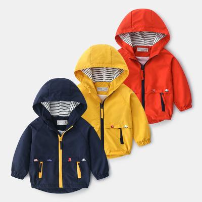 China 2021 New Arrival Anti-shrink Red 3 Colors Yellow Blue Winter Single Proof Outdoor For Baby Jackets Wholesale Plain for sale