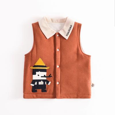 China 2021 New Style Cotton Baby Vests Autumn Warm Vest Soft Comfortable 100% Winter For Baby for sale