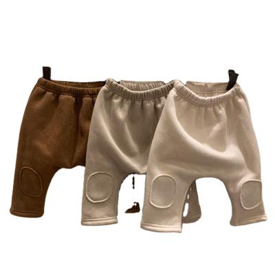 China Newest Style Color Fade Proof Cute Bottom Baby Clothws Rinbed Baby Harem Pants Baby PP Pants for sale