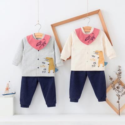 China Organic Cotton Baby Suit Anti-Shrink Casual Home Wear Soft Comfortable Long Sleeve For Boys for sale