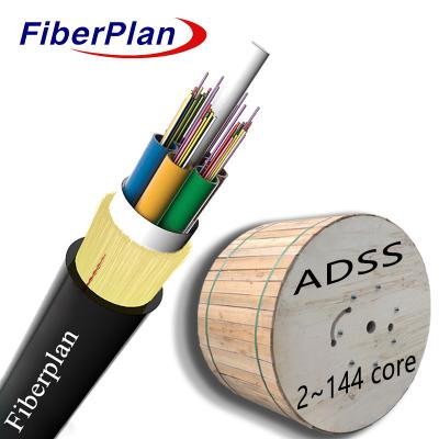 Chine Cable aérien en fibre optique à enveloppe unique ADSS compact et durable pour une utilisation en extérieur à vendre