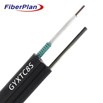 China Figura 8 Cabos blindados de fibra óptica de modo único multi-modo 6 de núcleo de arame de aço com suporte GYXTC8S à venda