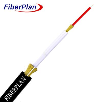 China Hoge sterkte Kevlar garen lid vlamvertragend jasje Simplex Flexible fiber optic kabel Te koop