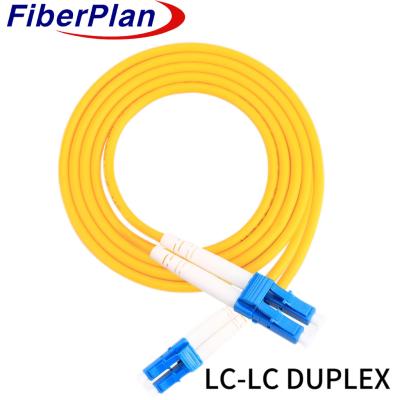 China 2.0mm 3,0mm Cordón de parche de fibra óptica LC/UPC-LC/UPC Cables de fibra óptica duplex de modo único en venta