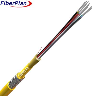 China Simplex Indoor Armored Fiber Optic Cable With LSZH High Strength Tensile for sale